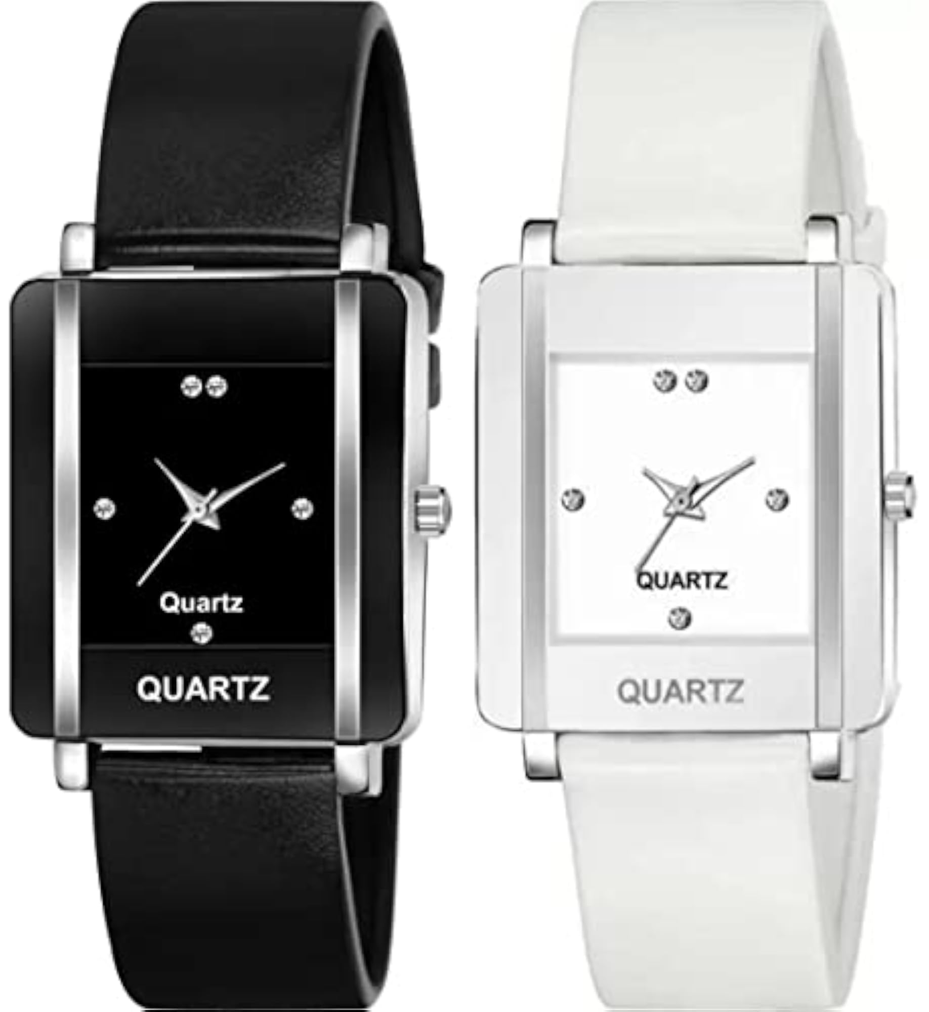 Women's Premium Brand Square Analog Watches Combo, Stylish Set